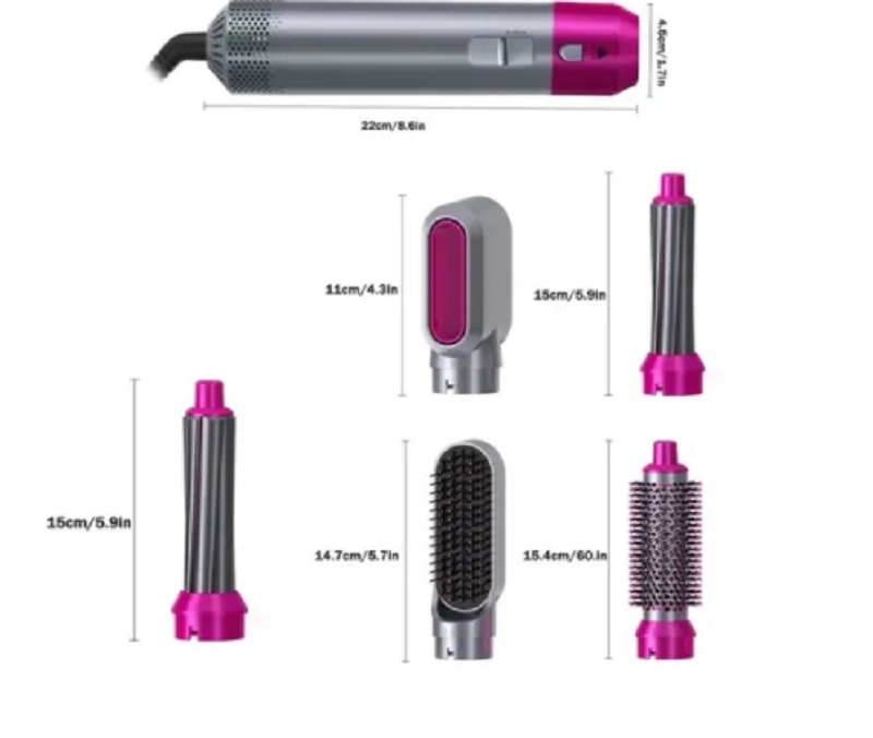 Cepillo Eléctrico Secador Pelo 5 En 1 Ac